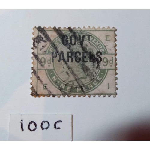 294A - GB 1883 9d Government Parcel, used