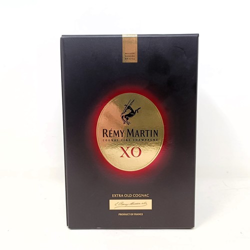 1213 - A half bottle of Remy Martin cognac fine champagne XO, boxed