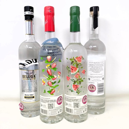 1231 - Four bottles of vodka (4)