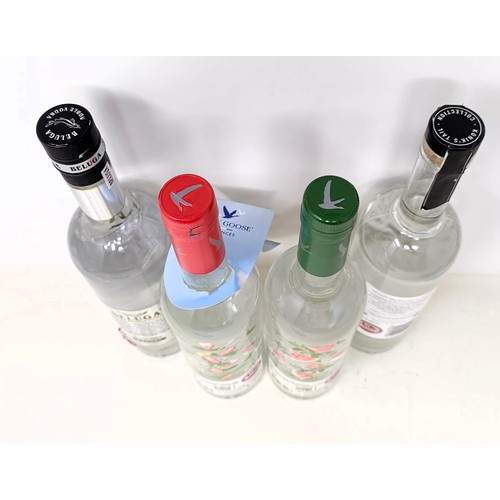 1231 - Four bottles of vodka (4)