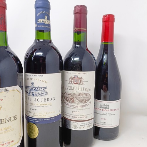 1232 - A bottle of Chateau Tallence, 1997, six other bottles of wine and a bottle of Taylors LBV port, 1999... 