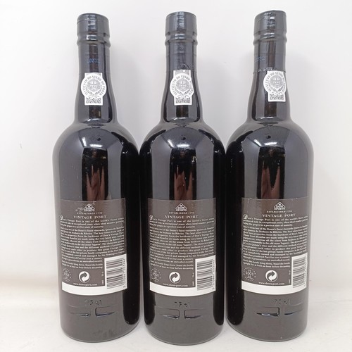 1243 - Three bottles of Dow's vintage port, 1997 (3)