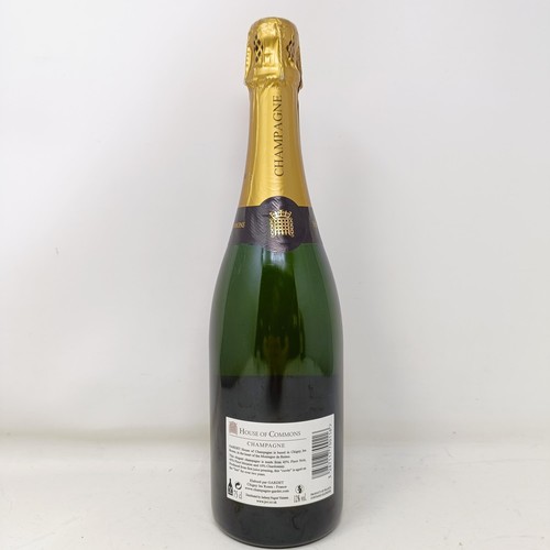 1250 - A bottle of House of Commons champagne, signed by David Cameron