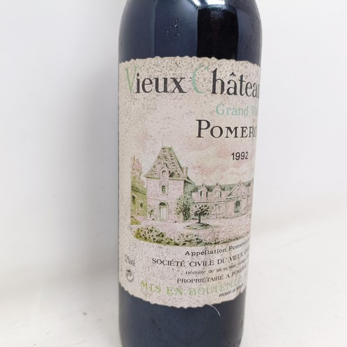 1251 - A half bottle of Pomerol, 1992, a bottle of Tyrrell's Hunter River, 1986, a half bottle of Tokaji As... 