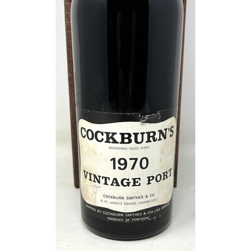 1327 - A bottle of Cockburn's vintage port, 1970, with a later box (2)