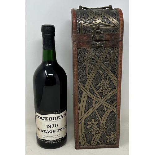 1327 - A bottle of Cockburn's vintage port, 1970, with a later box (2)