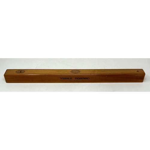 1328 - An oversized Cuban Visible Inmenso cigar, by Parthagas, in a mahogany case, 50 cm