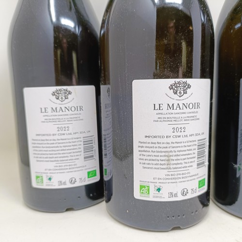 1256 - Four bottles of Le Manior Sancerre, 2022, and two other bottles (6)