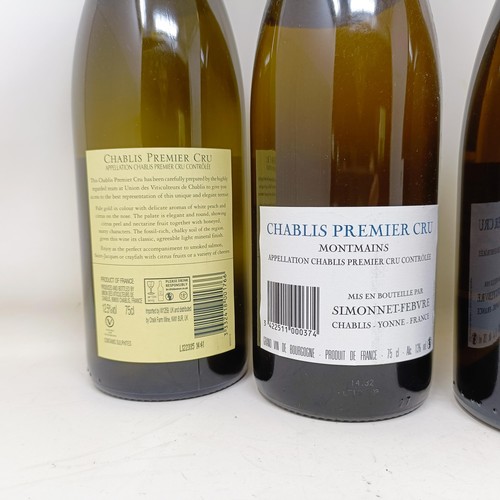 1258 - Two bottle of Chablis Premier Cru, 2020, and three other bottles of Chablis (5)