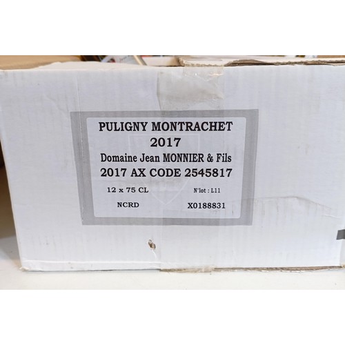 1259 - Twelve bottles of Puligny Montrachet, Domaine Jean Monnier & Fils, 2017 (12)