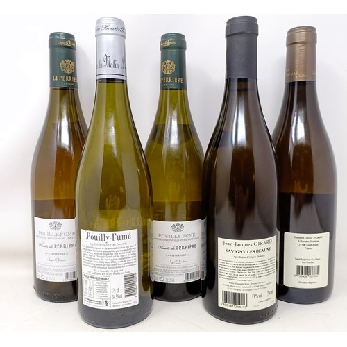 1263 - A bottle of Pouilly-Fume, 2018, another, 2019, and three other bottles (5)