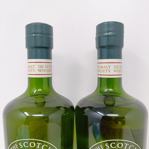 1275 - A bottle of The Scotch Malt Whisky Society whisky, Ultra-whisky, and another, Herb smoked treacle (2... 