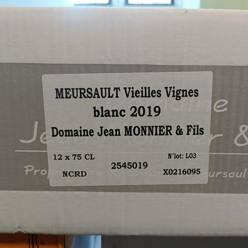 1278 - Twelve bottles of Meursault, Domaine Jean Monnier & Fils, 2019 (12)