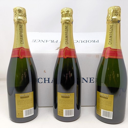 1283 - Six bottles of Bredon Champagne (6)