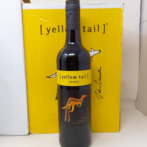 1300 - Six bottles of Yellow Tail Shiraz, 2018, and six bottles of Luigi Bosca Malbec, 2016 (12)