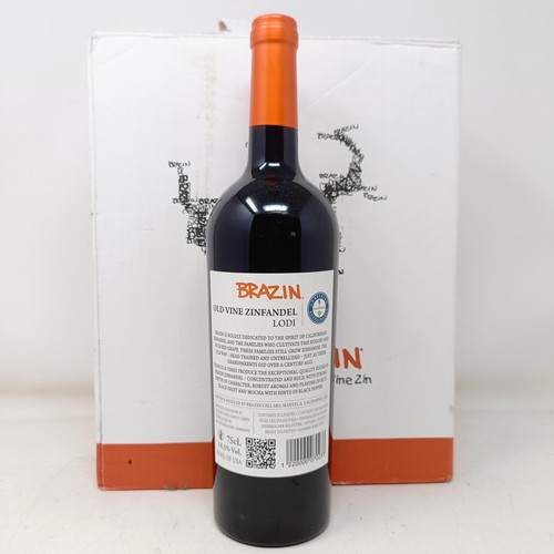 1308 - Six bottles of Brazin, Old Vine Zinfandel, 2017 (6)