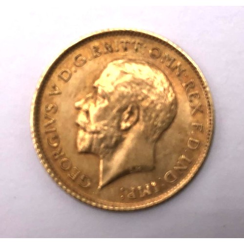 474 - A George V gold half sovereign, 1915