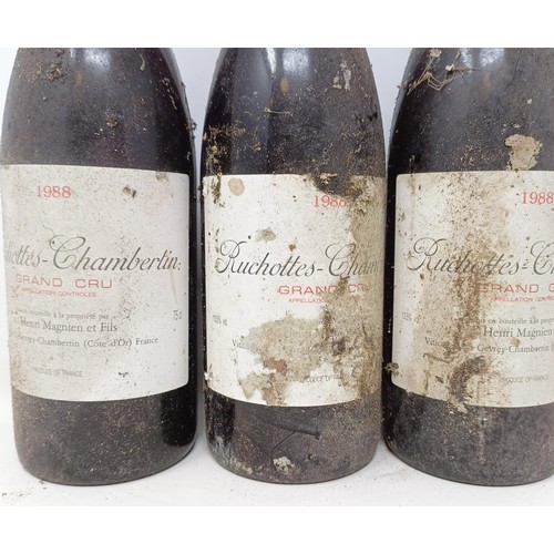 1340 - Three bottles of Ruchottes-Chambertin, 1988