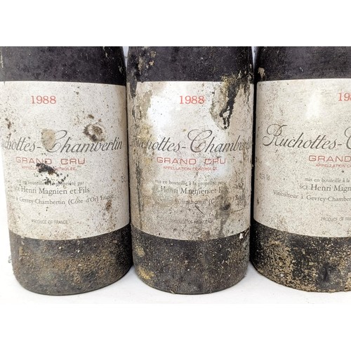 1344 - Three bottles of Ruchottes-Chambertin, 1988