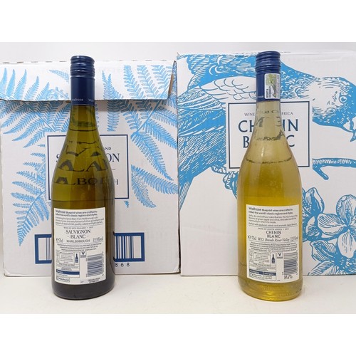 1317 - Six bottles of Marlborough Sauvignon Blanc, and six bottles of Chenin Blanc (12)