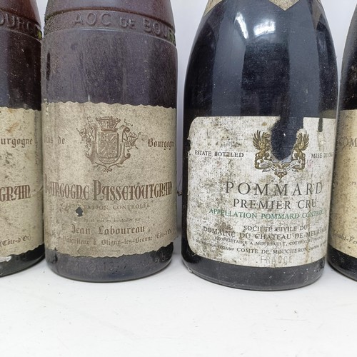 1357 - A bottle of Pommard Premier Cru, 1984, and four other bottles (5)