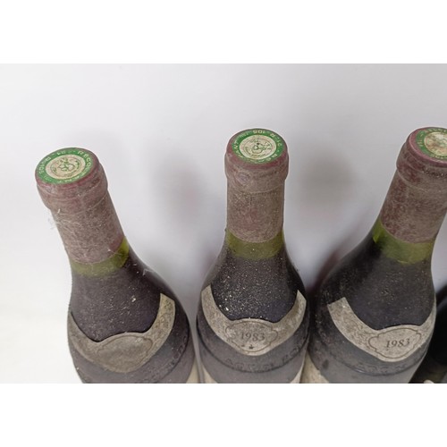 1357 - A bottle of Pommard Premier Cru, 1984, and four other bottles (5)