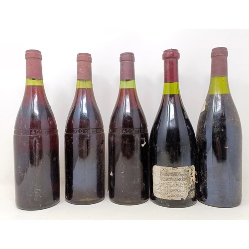 1357 - A bottle of Pommard Premier Cru, 1984, and four other bottles (5)