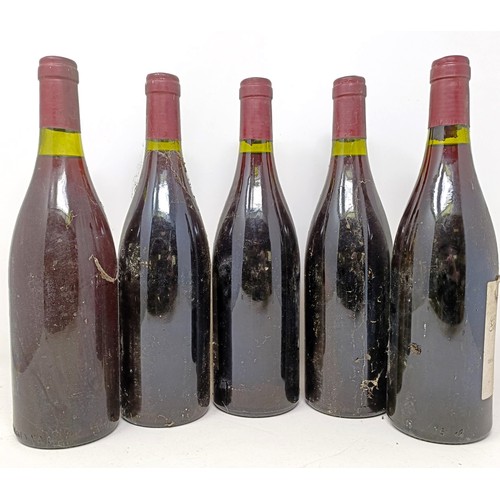 1358 - Five bottles of Gevrey-Chambertin Premier Cru, Henri Magnien, 1987 (5)