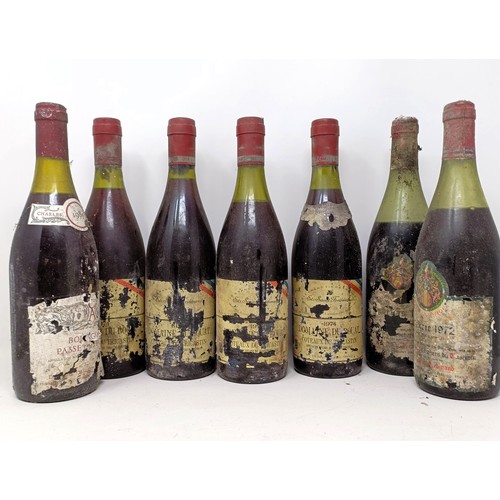 1359 - Four bottles of Domaine du Bouat, 1974, and three other bottles (7)