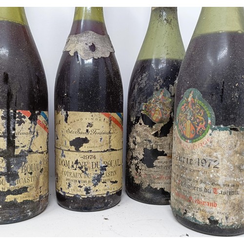 1359 - Four bottles of Domaine du Bouat, 1974, and three other bottles (7)