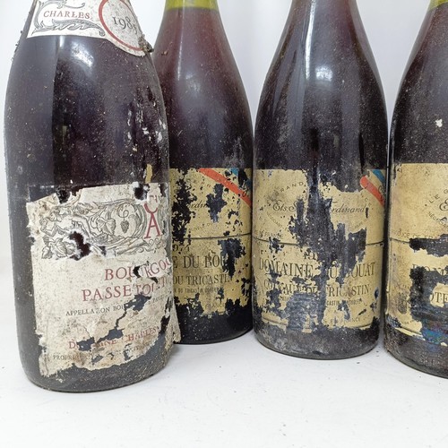 1359 - Four bottles of Domaine du Bouat, 1974, and three other bottles (7)