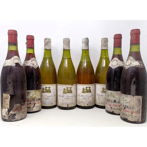 1361 - Four bottles of Chablis, and four other bottles (8)