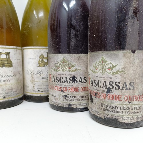 1361 - Four bottles of Chablis, and four other bottles (8)