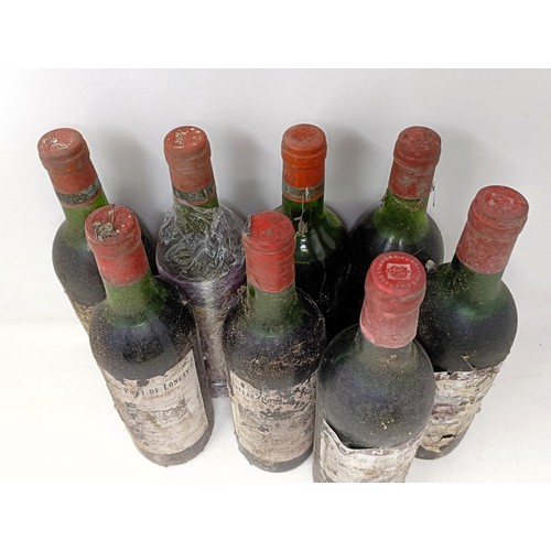 1364 - A bottle of Chateau Le Vieux Turc, and seven other bottles (8)