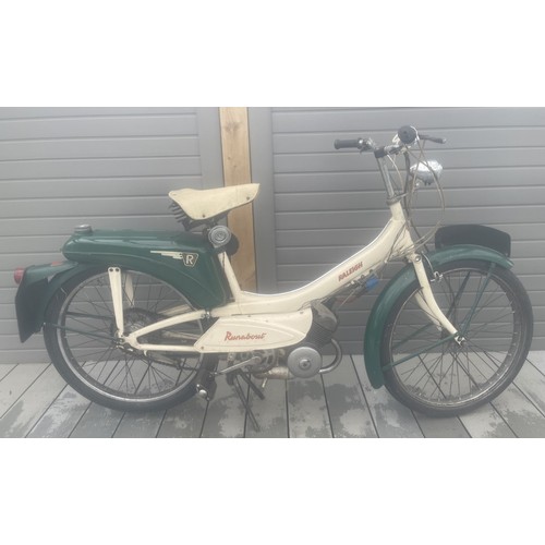 115 - 1963 Raleigh Runabout moped<br />Being sold without reserve<br />Registration number BHW 437A<br />C...