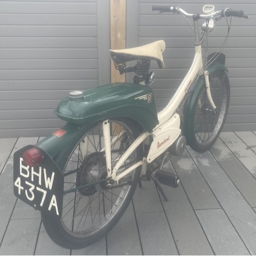 115 - 1963 Raleigh Runabout moped<br />Being sold without reserve<br />Registration number BHW 437A<br />C...