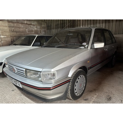 63 - 1988 MG Maestro 2.0 EFi<br />Registration number E797 KFV<br />Metallic silver with a grey interior ...