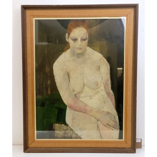 1010 - Joan McKelvey, study of a nude, oil on board, signed, 73 x 52 cmProvenance: On instructions of the E... 