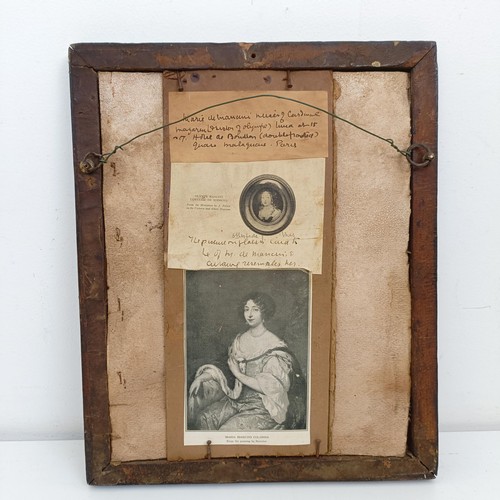 1050 - A reverse print on glass, Maria Mancini Colonna, 30 x 23 cmProvenance: On instructions of the Execut... 