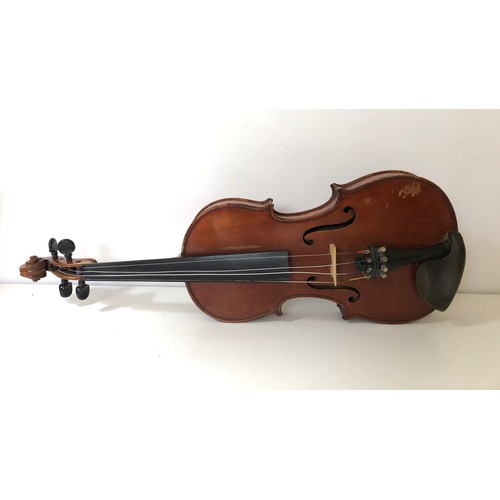 1075 - A student violin, and two bows, casedProvenance: On instructions of the Executors - From the estate ... 