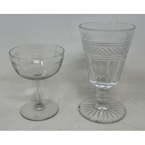 1079 - A glass rummer, and assorted other glasses (18)Provenance: On instructions of the Executors - From t... 