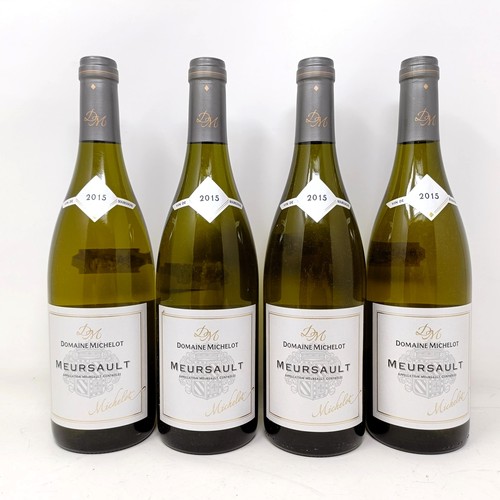 1528 - Four bottles of Meursault, Domaine Michelot, 2015 (4)