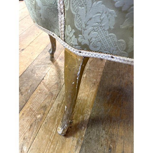 1123 - A set of three 19th century gilt framed armchairs, on cabriole front legs (3)Provenance: On instruct... 