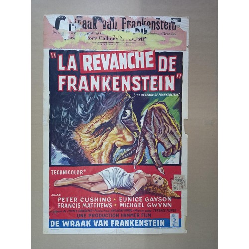 81 - Revenge of Frankenstein, 1958, Belgian film poster