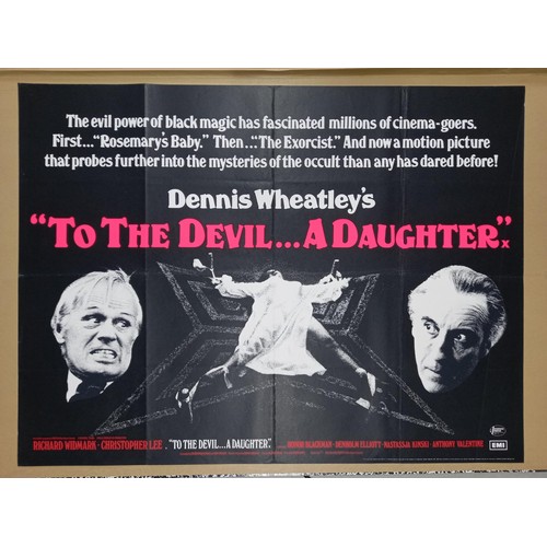 88 - To The Devil A Daughter, 1976, UK Quad film poster