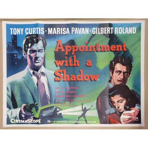 129 - Appointment with a Shadow, 1957, UK Quad film poster