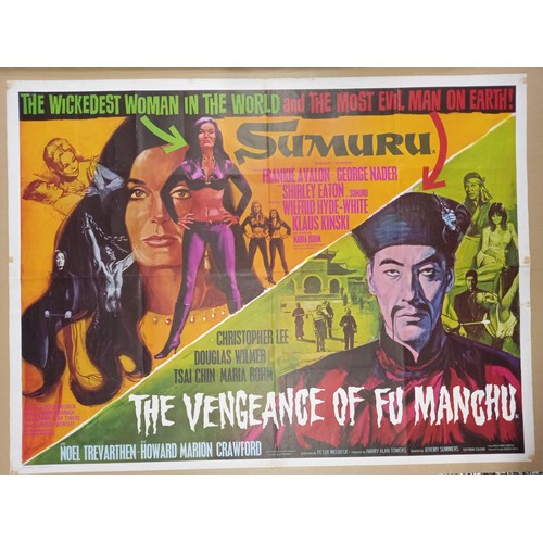 132 - Sumari / Vengeance of Fu Manchu, 1967, UK Quad film poster