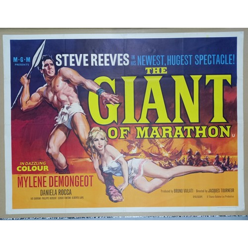 151 - The Giant of Marathon, 1959, UK Quad film poster