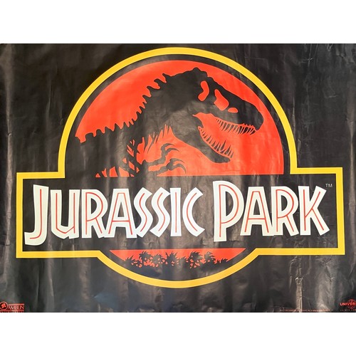 170 - Jurassic Park (1993) film poster, 153 x 105 cm and two Jurassic Park/The Relic double sided film pos... 