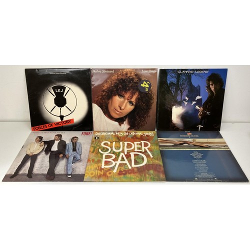 214 - Assorted vinyl LP records, to include Eric Clapton, Paul Young, Helen Reddy, KC and The Sunshine Ban... 